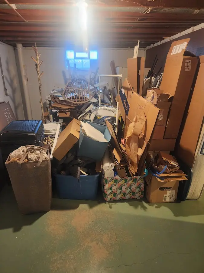 Roll-off dumpster container at job site for 8 Yard Dumpster Rental in Berlin